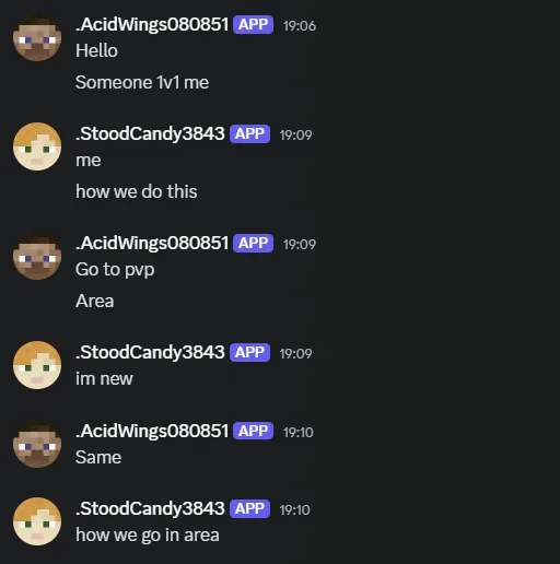 CrabSMP chat relayed into Discord